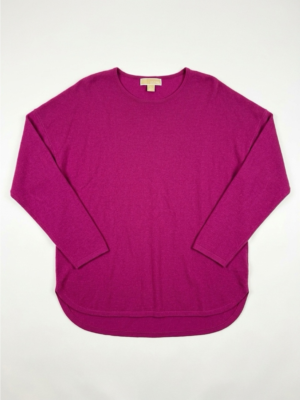 Michael Kors Fuchsia Crewneck Long Sleeve Top